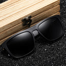 Gm recém chegados óculos de sol polarizados de madeira preta para homens óculos de sol de bambu vermelho uv400 lentes moda condução tons caixa s5523