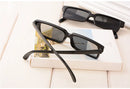 Óculos retrovisor anti-rastreamento masculino feminino vintage preto quadrado tons reflexivos ver atrás da espião óculos de sol com espelho no lado