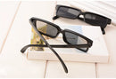 Óculos retrovisor anti-rastreamento masculino feminino vintage preto quadrado tons reflexivos ver atrás da espião óculos de sol com espelho no lado