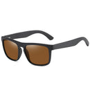 Gm recém chegados óculos de sol polarizados de madeira preta para homens óculos de sol de bambu vermelho uv400 lentes moda condução tons caixa s5523