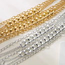 Colar de borla multicamadas dourado exagerado, corrente chique para festa de formatura, aniversário para mulheres, joias de festa, presente