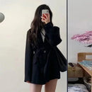 Jaqueta Casual Feminina Coreana Nova, Blazer de Moda para Primavera e Outono, Casaco de Alta Qualidade em Cores Sólidas para Mulheres