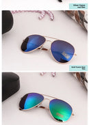 Óculos de Sol Premium 3026 Unissex Estilo Aviador em Metal
