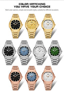 Nibosi relógios masculinos de luxo à prova dwaterproof água luminosa data relógios esportes quadrado relógio masculino casual relógio de pulso quartzo masculino