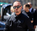 Óculos de Sol Luxuosos Ruiao Retro Black Millionaire Shades 2026 para Homens, Designer de Marca Famosa, Óculos de Sol Quadrados para Homens e Mulheres