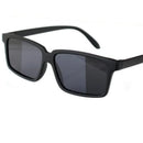 Óculos retrovisor anti-rastreamento masculino feminino vintage preto quadrado tons reflexivos ver atrás da espião óculos de sol com espelho no lado