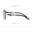 Óculos de Sol Fotocromático Polarizado Masculino, Alumínio Superior, Magnésio, Quadrado, Óculos de Sol de Segurança, 1Pc