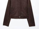 Jaquetas casaco feminino zartins 2025 recortadas topos manga longa outwear sólido elegante moda chique casaco camurça jaqueta de couro feminino