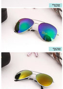 Óculos de Sol Premium 3026 Unissex Estilo Aviador em Metal