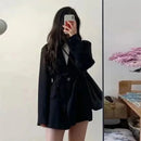Jaqueta Casual Feminina Coreana Nova, Blazer de Moda para Primavera e Outono, Casaco de Alta Qualidade em Cores Sólidas para Mulheres