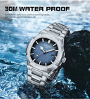 Nibosi relógios masculinos de luxo à prova dwaterproof água luminosa data relógios esportes quadrado relógio masculino casual relógio de pulso quartzo masculino