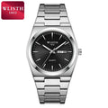 Homem relógio de quartzo luxo à prova dwaterproof água luminosa data semana aço inoxidável relógio masculino relógios masculino reloj hombre