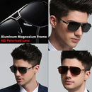 Óculos de Sol Fotocromático Polarizado Masculino, Alumínio Superior, Magnésio, Quadrado, Óculos de Sol de Segurança, 1Pc