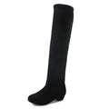 Novo inverno coxa botas altas sapatos femininos sobre o joelho botas planas longas senhoras botas de borracha zapatos de mujer botas 2025