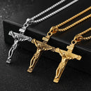 Colar de cruz premium para mulheres banhado a ouro 18k corrente com pingente de cruz de ouro da moda para meninas colar de crucifixo para mulheres e meninas