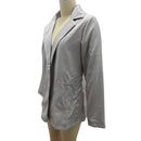 Jaqueta Elegante 2026: Blazer Feminino Casual Britânico Profissional Sem Botões com Gola e Bolso Simples