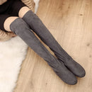 Novo inverno coxa botas altas sapatos femininos sobre o joelho botas planas longas senhoras botas de borracha zapatos de mujer botas 2025