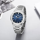 Nibosi relógios masculinos de luxo à prova dwaterproof água luminosa data relógios esportes quadrado relógio masculino casual relógio de pulso quartzo masculino