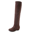 Novo inverno coxa botas altas sapatos femininos sobre o joelho botas planas longas senhoras botas de borracha zapatos de mujer botas 2025