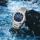 Nibosi relógios masculinos de luxo à prova dwaterproof água luminosa data relógios esportes quadrado relógio masculino casual relógio de pulso quartzo masculino