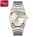 Homem relógio de quartzo luxo à prova dwaterproof água luminosa data semana aço inoxidável relógio masculino relógios masculino reloj hombre