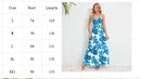Vestido estampado sem mangas com decote em v feminino, boêmio, sem encosto, colete, elegante, férias, vestidos longos