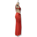 Vestido Longo Feminino Elegante para Festa e Baile, Sensual, de Verão, com Um Ombro Só, Estilo Irregular e Justo ao Corpo, Estilo Estrangeiro