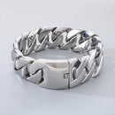 Hip hop 43mm cor dourada cubana corrente gargantilha para mulheres 316l aço inoxidável colar pesado masculino encantos robusto na moda jóias presente