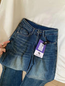 Calça Jeans Feminina Forrada com Fleece, Cintura Alta, Perna Larga, Modelo Flare, Grossa, Outono Inverno, Novo Estilo, Tamanhos Grandes, Confortável, Corte Reto