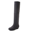 Novo inverno coxa botas altas sapatos femininos sobre o joelho botas planas longas senhoras botas de borracha zapatos de mujer botas 2025