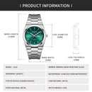 Homem relógio de quartzo luxo à prova dwaterproof água luminosa data semana aço inoxidável relógio masculino relógios masculino reloj hombre
