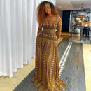 Sexy carta impressão transparente malha sheer vestido 2025 nova moda outono inverno elegante manga longa clube festa vestidos longos