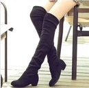 Novo inverno coxa botas altas sapatos femininos sobre o joelho botas planas longas senhoras botas de borracha zapatos de mujer botas 2025
