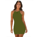 Vestido de Festa Sem Mangas Sexy de Verão para Mulheres, Estilo Elegante e Fashion, 100% Outro Material, Qualidade Premium