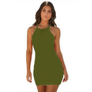 Vestido de Festa Sem Mangas Sexy de Verão para Mulheres, Estilo Elegante e Fashion, 100% Outro Material, Qualidade Premium