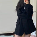Jaqueta Casual Feminina Coreana Nova, Blazer de Moda para Primavera e Outono, Casaco de Alta Qualidade em Cores Sólidas para Mulheres