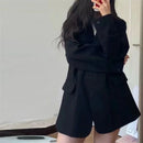 Jaqueta Casual Feminina Coreana Nova, Blazer de Moda para Primavera e Outono, Casaco de Alta Qualidade em Cores Sólidas para Mulheres