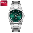 Homem relógio de quartzo luxo à prova dwaterproof água luminosa data semana aço inoxidável relógio masculino relógios masculino reloj hombre