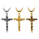Colar de cruz premium para mulheres banhado a ouro 18k corrente com pingente de cruz de ouro da moda para meninas colar de crucifixo para mulheres e meninas